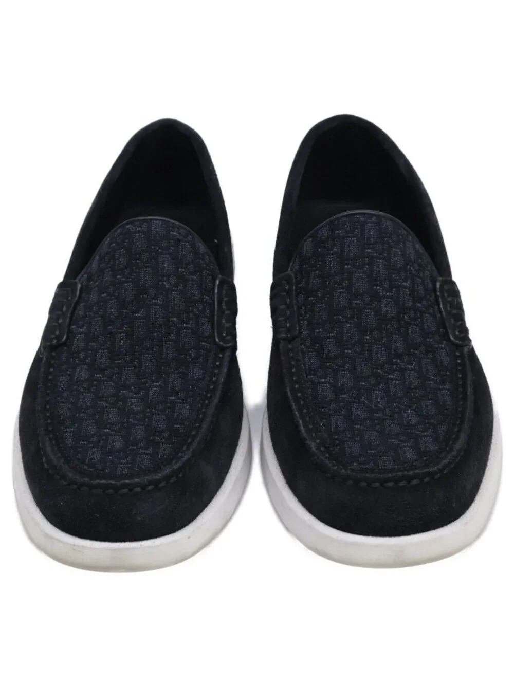 Dior Granville Suede Oblique Jacquard Loafers